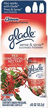 Glade Sense and Spray Air Freshener Refill, Red Honeysuckle Nectar, .43 Ounce