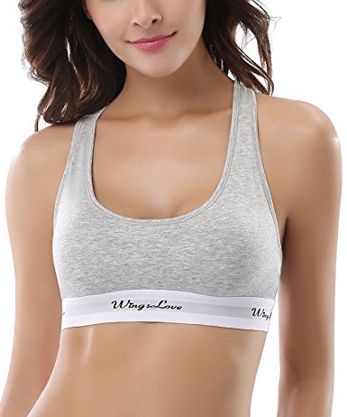 WingsLove Women's Workout Wire-Free Seamless Freedom Fitness Yoga Sports Bra