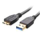 Cable Matters SuperSpeed USB 30 Type A to Micro-B Cable in Black 10 Feet