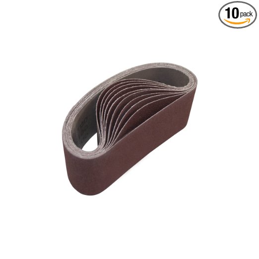 ALEKO 3-Inch x 18-Inch 100 Grit Aluminum Oxide Sanding Belt, 10-Pack