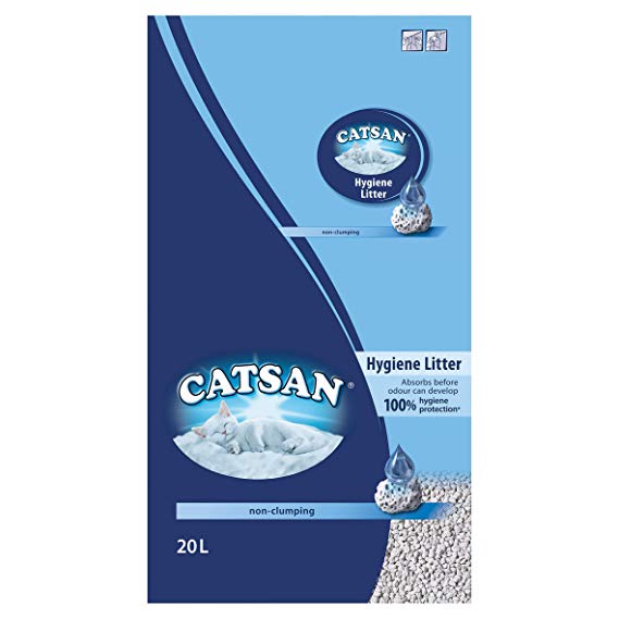 Catsan Hygiene Cat Litter for Cats and Kittens, 1 Bag (1 x 20 L)