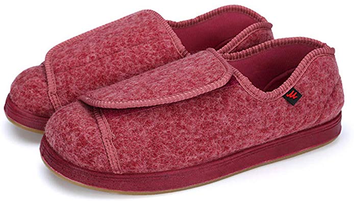 AOIREMON Women Diabetic Shoes Extra Wide Slippers Adjustable Edema Shoes for Pregnant Elderly People Arthritis Edema Slippers.