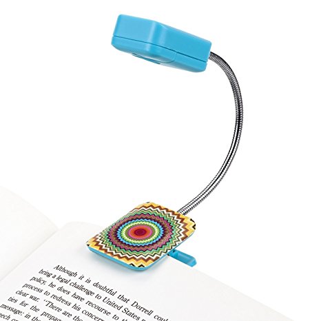 LED Book Light By French Bull - Mosaic Zig - LED Book Light - Book Reading Light - LED Reading Light