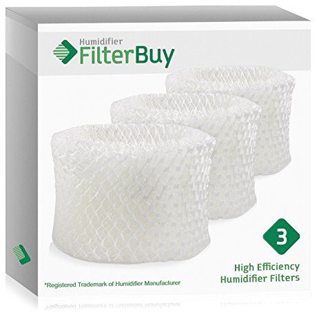 FilterBuy Honeywell HAC-504AW Compatible Humidifier Filters (Pack of 3). Designed by FilterBuy to fit Honeywell HCM-600, HCM-710, HCM-300T & HCM-315T. Compare to Part # HAC-504AW / HAC-504.