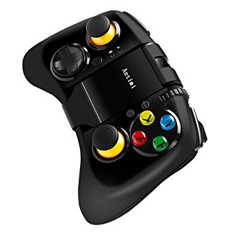 Antimi Gamepad Wireless Bluetooth Game Controller with Clip for Android TV Box Tablet Samsung Gear VR Emulator(Blue & Black)