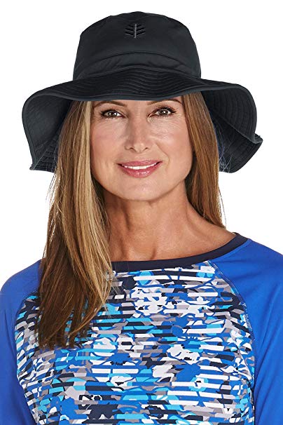 Coolibar UPF 50  Women's Brighton Chlorine Resistant Bucket Hat - Sun Protective