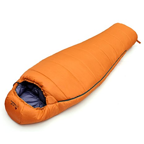 Mountaintop Lightweight Mummy Backpacking Camping Sleeping Bag Fits up to 6'11", 32-50℉ Sleeping Bags for Adults Camping Hiking Traveling with Compression Sack