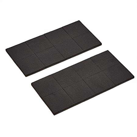 AmazonBasics Rubber Furniture Pads, Black, 2'' Square, 16 pcs