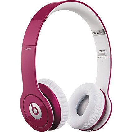 Beats by Dr. Dre Solo HD Naturally Noise Isolating On-Ear Headphones (Bubble Gum Pink)