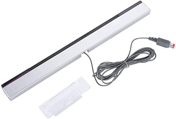 Wired Infrared Sensor Bar for Wii, IR Infrared Ray Inductor Sensor Bar Replacement with Extension Cable for Wii Console Controller