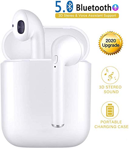 Bluetooth Earbuds Wireless Headphones with Noise Canceling, Hi-Fi Sound Bluetooth Headset with Mini Charging Case 24Hrs, Mic HIFI Stereo Sound, for all smartphone and all Bluetooth Devices3