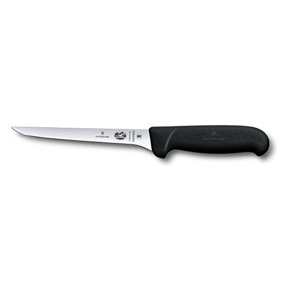 Victorinox 6 Inch Boning Knife | Fibrox Pro Handle, Flexible High Carbon Stainless Steel Blade