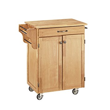 Home Styles 9001-0011 Create-a-Cart 9001 Series Cuisine Cart with Natural Wood Top, Natural, 32-1/2-Inch
