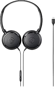 Audio-Technica ATH-S120C-BK USB-C Headphones, Black