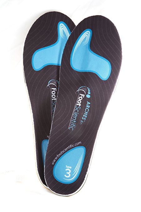 Arches Orthotics Best Supination Shoe Insoles, 4-layer Correction, Comfort and Performance Guaranteed (Men 9-9.5 / Women 11-11.5)