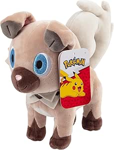 Pokémon 8" Rockruff Plush - Officially Licensed - Generation 7 Sun and Moon Figure - Quality Soft Stuffed Animal Toy - Christmas Stocking Stuffer Gift for Kids, Boys, Girls - 2