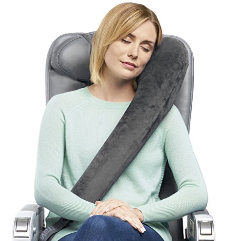 Travelrest ALL-IN-ONE Premium Travel Pillow / Neck Pillow - Plush Washable Cover w/Memory Foam Inserts - Great For Airplanes, Autos, Trains, Buses, Wheelchairs, Office Napping (PILLOW WITH COVER)