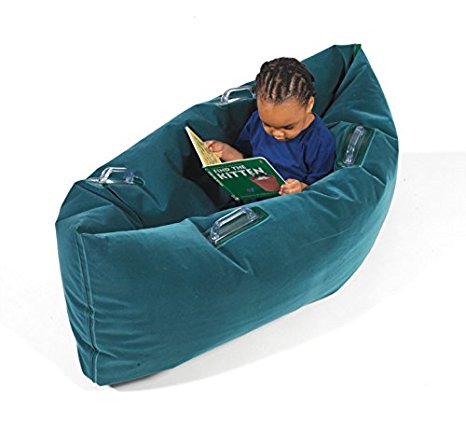 Abilitations 1512739 Inflatable Pea Pod, Kindergarten to 1, 4 to 7 Years, 20" Height, 29" Wide, 48" Length, Vinyl, Junior, Green