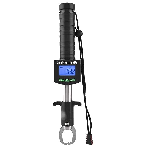 Digital Fish Scale, Fish Lip Gripper Holder with 1M Tape Measure Ruler and 25kg/55lb Weight Scale
