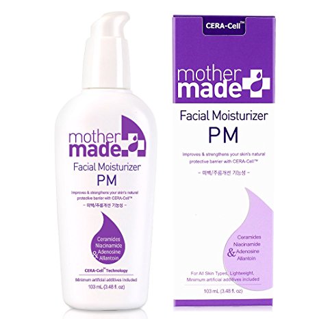 mothermade® CERA-Cell Facial Moisturizer PM, Anti-Aging Nighttime Moisturizer for Face, Neck, Eye, Lips with Moisturizing Capsule, 3.48 OZ –Anti-oxidating Vit E(tocopherol), Ceramides, Natural Oils
