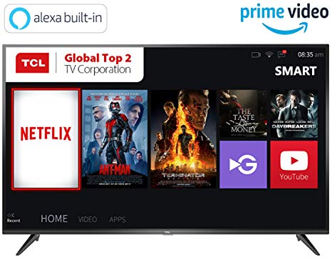 TCL 138.71 cm (55 inches) 4K Ultra HD Smart LED TV 55P65US (Black) (2019 Model) | Built-In Alexa