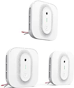 X-Sense Smoke Detector Carbon Monoxide Detector Combo Hardwired with Voice Location, Hardwired Interconnected Smoke and Carbon Monoxide Detector, Model XP02-AR, 3-Pack