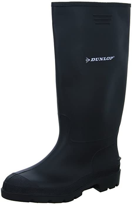 Dunlop 380PP Pricemaster Unisex Wellington Boots (9 US) (Black)