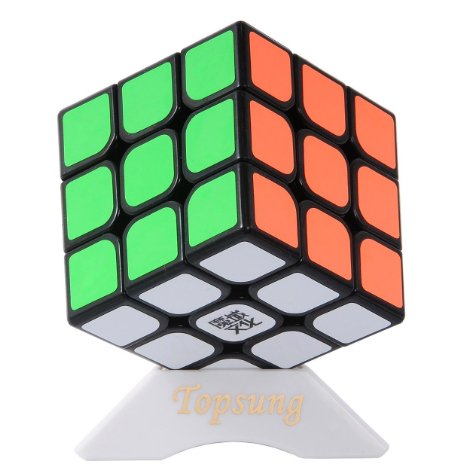Topsung Moyu Aolong V2 3x3 Speed Cube Enhanced Edition Smooth Magic Cube Black