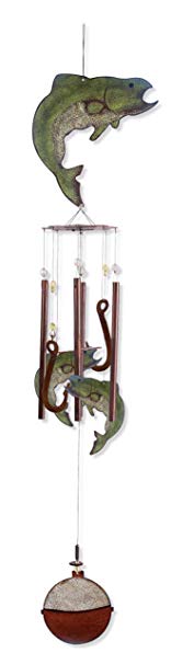 Sunset Vista Designs Catch of the Day Fish Wind Chime, 36-Inch Long