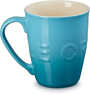 Le Creuset Stoneware 20 oz Extra-Large Logo Coffee Mug, Caribbean