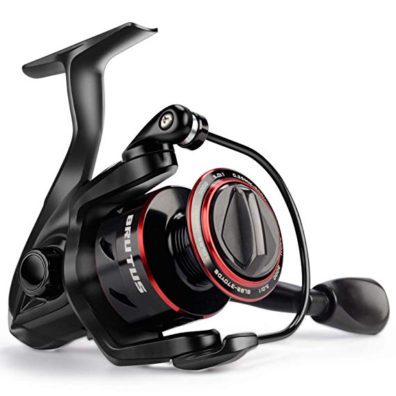 KastKing Brutus Spinning Reel, Freshwater Spinning Fishing Reels, Graphite Frame, CNC Aluminum Spool, 5.0:1 Gear Ratio, 4 1 Ball Bearings.