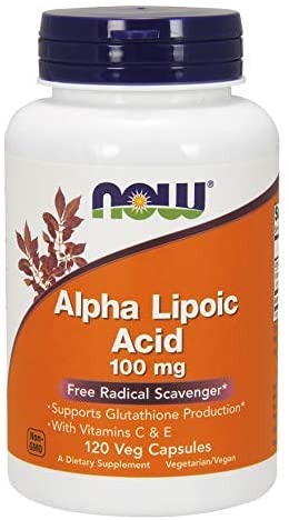 Now Foods Alpha Lipoic Acid with Vitamins C & E, 100mg - 120 vcaps, 0.13 kg