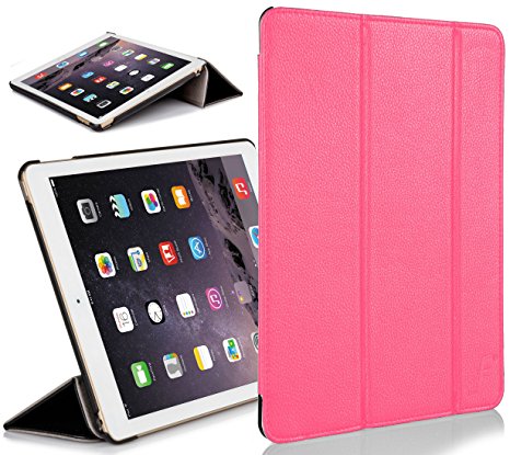 Forefront Cases Leather Case Cover/Stand with Magnetic Auto Sleep Wake Function for Apple iPad Mini - Pink