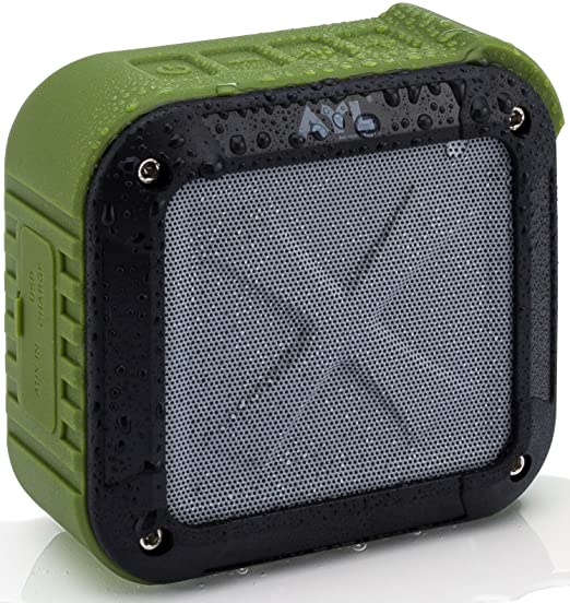 AYL Soundfit Bluetooth Shower Speaker - Certified Waterproof - Wireless, Easy Pairing with All Bluetooth Devices, Phones, Tablets, Computers (Green)