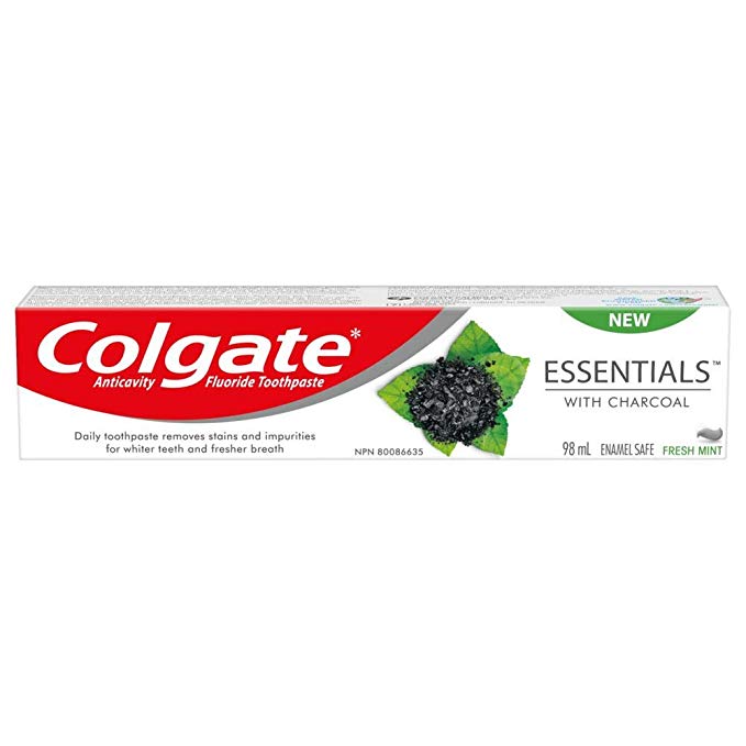 Colgate Essentials Toothpaste with Charcoal, 98 ML