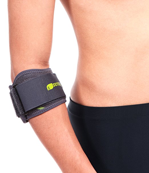 Senteq Elbow Brace. Medical Grade and FDA Approved. Tennis & Golfer's Elbow Strap Band - Relieves Tendonitis and Forearm Pain. (H009)