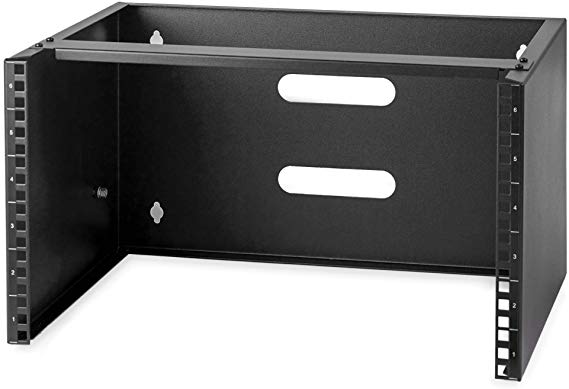 StarTech.com 6U Wall Mount Patch Panel Bracket - 13.75 inch Deep - 19" Patch Panel Rack for Shallow Network Equipment- 44lbs Capacity (WALLMOUNT6)