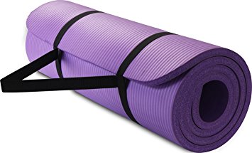 All Purpose Extra Thick High Density Yoga Mat - Purple - By Utopia Home