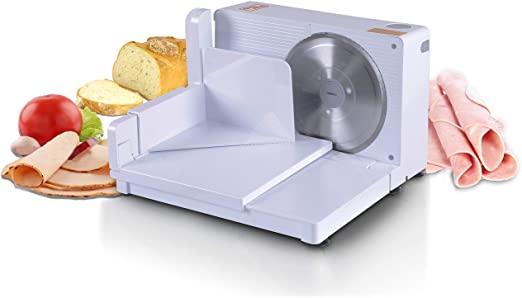 SuperHandy Meat Slicer Food Deli Bread Cheese 6.7-inch Professional Portable & Collapsible Electric AC 120V 60Hz 100 Watt with a Stainless Steel RSG Solingen Blade