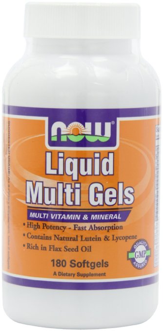 Now Foods Liquid Multi Softgels, 180-Count