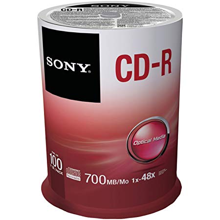 Sony CDR 80min/700MB CD-R spindle 100