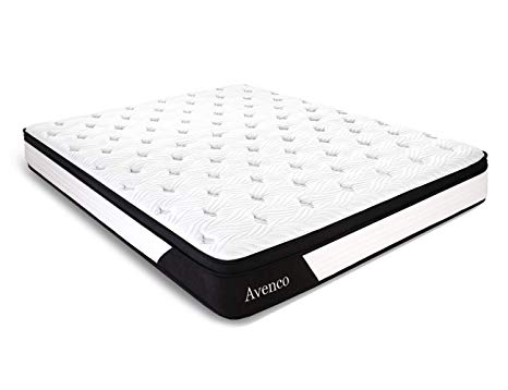 Full Size Mattress, Avenco Hybrid Mattress Full, 10 Inch Innerspring and Gel Memory Foam Mattress in a Box, with CertiPUR-US Foam for Supportive, Pressure Relief & Cooler Sleeping, 10 Years Warranty