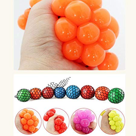Anti Stress Face Reliever Grape Ball Autism Mood Squeeze Relief ADHD Toy CN6