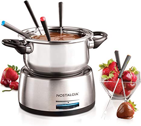 Nostalgia FPS200 Stainless Steel Fondue Pot, Grey