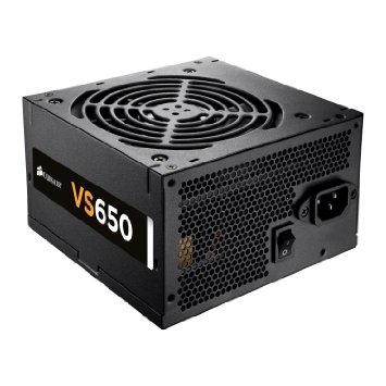 Corsair CP-9020098-UK VS Series VS650 ATX/EPS 80 PLUS Power Supply Unit, UK - 650 W