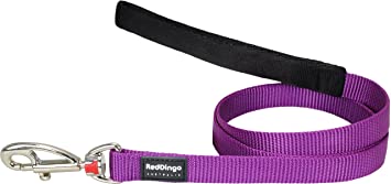Red Dingo Plain Dog Lead, L, 25 mm x 1.2 m, Classic Purple