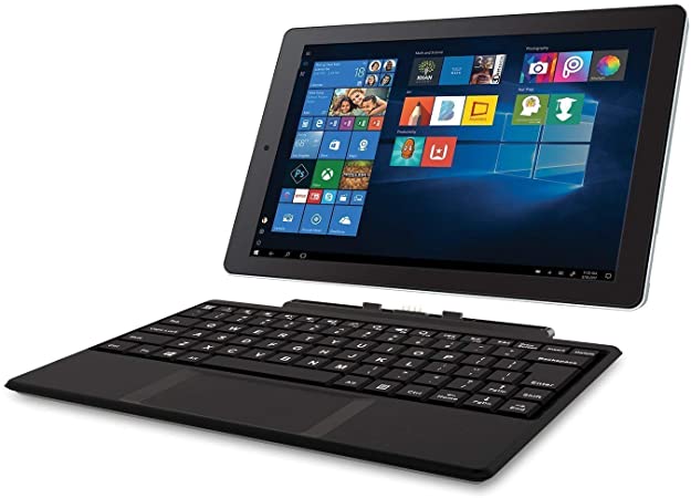 RCA Cambio 10.1 inches 2 in 1 32GB Tablet with Windows 10, Intel Atom Z8350 2GB RAM, Includes Keyboard (Renewed)
