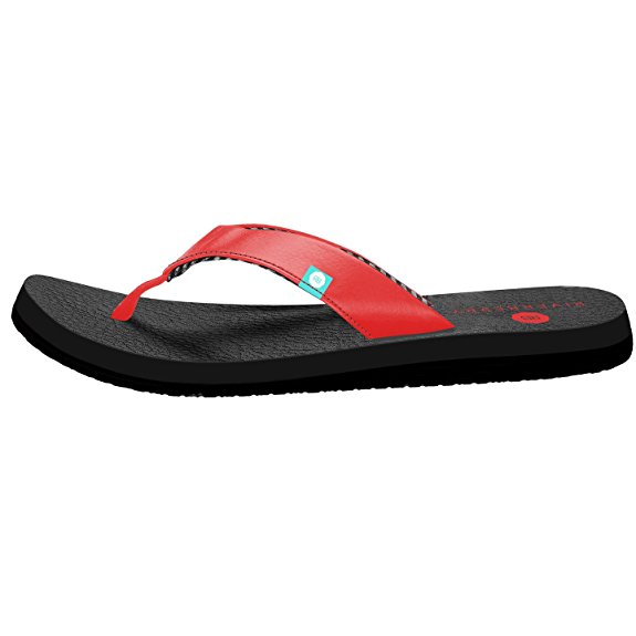 Riverberry Women's Yoga Flip Flop with Yoga Mat Padding