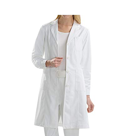 BSTT Women Lab Coat White Medical Uniforms Scrubs