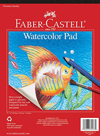 Faber-Castell Watercolor Paper Pad - 15 Sheets (9 x 12 inches)